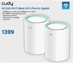 Incredible Connection Cudy AC1200 Wi-Fi Mesh Kit & Gigabit offer