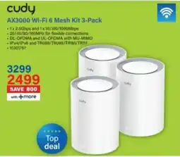 Incredible Connection Cudy AX3000 Wi-Fi 6 Mesh Kit offer
