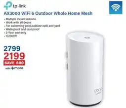 Incredible Connection Tp-link AX3000 WiFi 6 Outdoor Whole Home Mesh offer