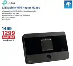 Incredible Connection Tp-link LTE Mobile WiFi Router M7350 offer