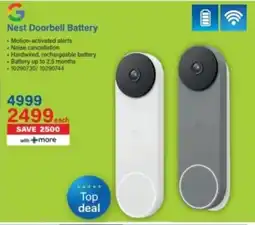 Incredible Connection Google Nest Doorbell Battery offer
