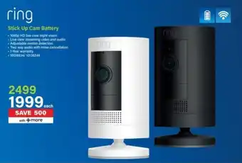 Incredible Connection Ring Stick Up Cam Battery offer