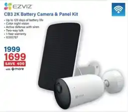 Incredible Connection Ezviz CB3 2K Battery Camera & Panel Kit offer