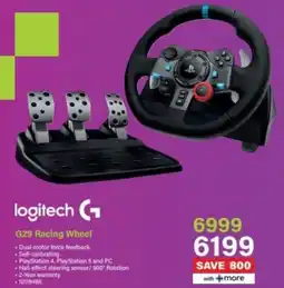 Incredible Connection Logitech G29 Racing Wheel offer