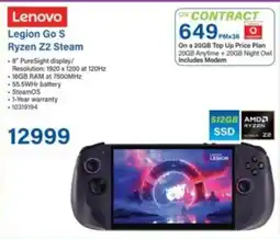 Incredible Connection Lenovo Legion Go S Ryzen Z2 Steam offer