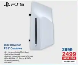 Incredible Connection Disc Drive for PS5 Consoles offer