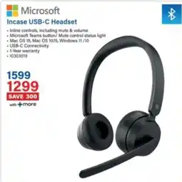 Incredible Connection Microsoft Incase USB-C Headset offer