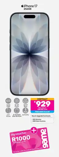 Game iPhone 17 256GB offer