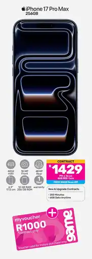 Game iPhone 17 Pro Max 256GB offer