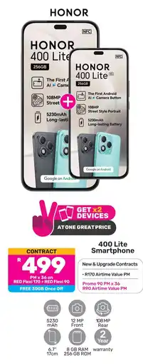 Game Honor 400 Lite Smartphone offer