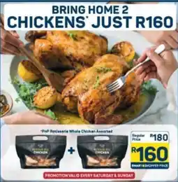 Pick n Pay Hypermarket PnP Rotisserie Whole Chicken Assorted offer
