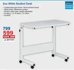 Incredible Connection Eco White Student Desk offer