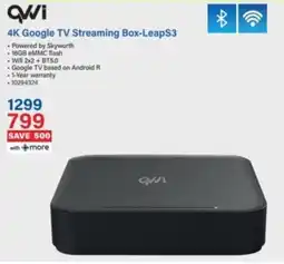 Incredible Connection QVWI 4K Google TV Streaming Box-LeapS3 offer