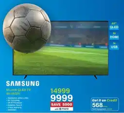 Incredible Connection Samsung 65-inch QLED TV offer