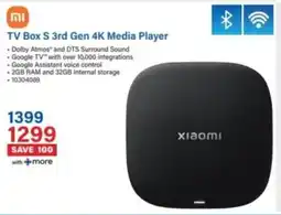 Incredible Connection Xiaomi TV Box S 3rd Gen 4K Media Player offer
