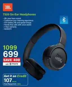 Incredible Connection JBL T520 On-Ear Headphones offer