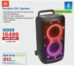 Incredible Connection JBL Partybox 520 Speaker offer