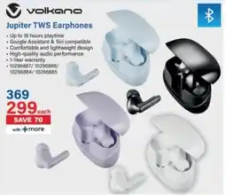Incredible Connection Volkano Jupiter TWS Earphones offer