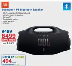 Incredible Connection JBL Boombox 4 PT Bluetooth Speaker offer