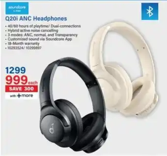 Incredible Connection Soundcore Q20i ANC Headphones offer