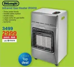 Incredible Connection DeLonghi Infrared Gas Heater IR3010 offer