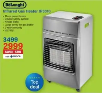 Incredible Connection DeLonghi Infrared Gas Heater IR3010 offer