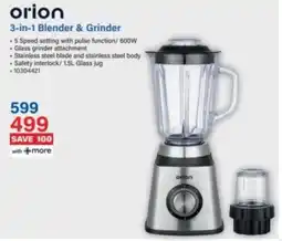 Incredible Connection Orion 3-in-1 Blender & Grinder offer