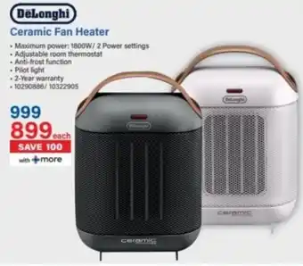 Incredible Connection DeLonghi Ceramic Fan Heater offer