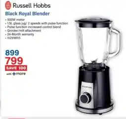 Incredible Connection Russell Hobbs Black Royal Blender offer
