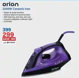 Incredible Connection Orion 2200W Ceramic Iron offer