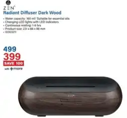 Incredible Connection ZEN Radiant Diffuser Dark Wood offer