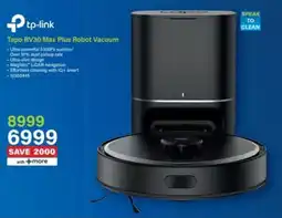 Incredible Connection Tp-link Tapo RV30 Max Plus Robot Vacuum offer