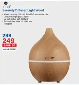Incredible Connection ZEN Serenity Diffuser Light Wood offer