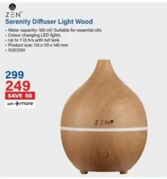 Incredible Connection ZEN Serenity Diffuser Light Wood offer