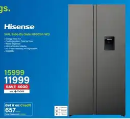 Incredible Connection Hisense Side-By-Side H680Sit-WD offer