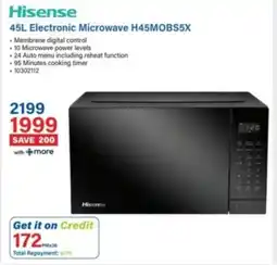 Incredible Connection Hisense Electronic Microwave offer