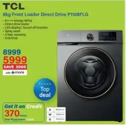 Incredible Connection TCL Front Loader Direct Drive offer