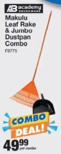 Mica Academy Brushware Makulu Leaf Rake & Jumbo Dustpan Combo offer