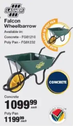 Mica Lasher Falcon Wheelbarrow offer