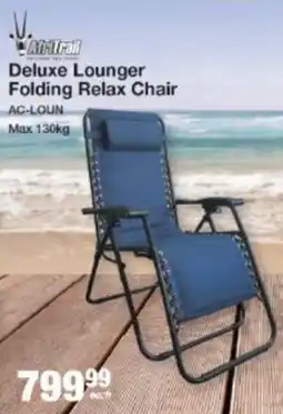 Mica Afri-Trail Deluxe Lounger Folding Relax Chair offer