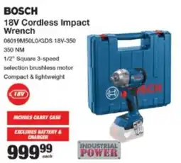 Mica Bosch 18V Cordless Impact Wrench offer