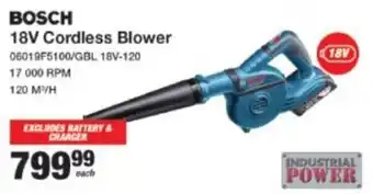 Mica Bosch 18V Cordless Blower offer