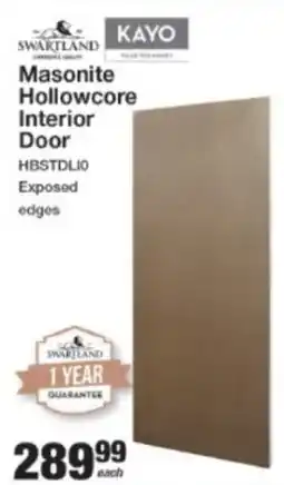 Mica Swartland Kayo Masonite Hollowcore Interior Door offer
