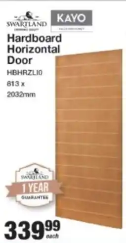 Mica Swartland Kayo Hardboard Horizontal Door offer