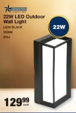 Mica Bright Star 22W LED Outdoor Wall Light offer