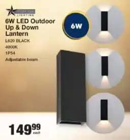 Mica Bright Star Lighting 6W LED Outdoor Up & Down Lantern offer