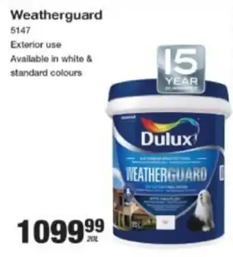 Mica Dulux Weatherguard offer