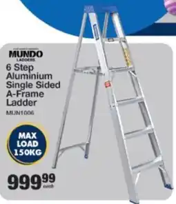 Mica Mundo 6 Step Aluminium Single Sided A-Frame Ladder offer