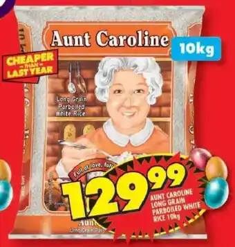 Shoprite Aunt caroline long grain parboiled white rice offer