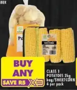 Shoprite Class 1 Potatoes/ Sweetcorn offer